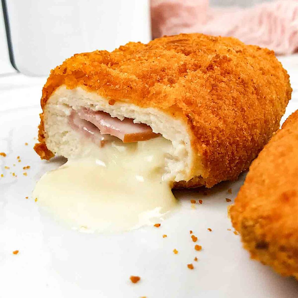 Frozen Chicken Cordon bleu in air fryer Air Fryer Yum