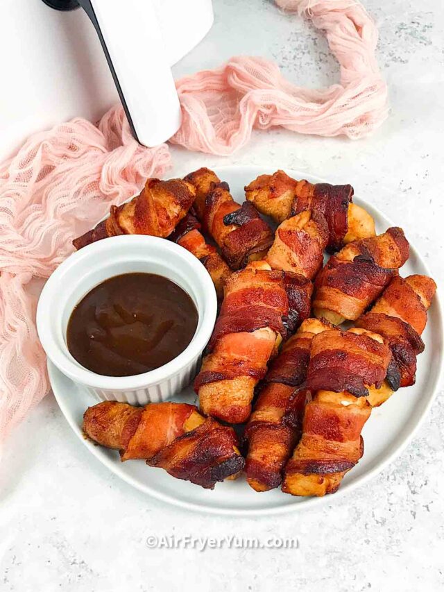 Air fryer bacon wrapped chicken tenders Air Fryer Yum