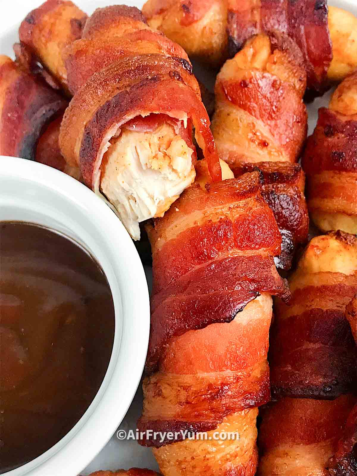 Air fryer bacon wrapped chicken tenders Air Fryer Yum