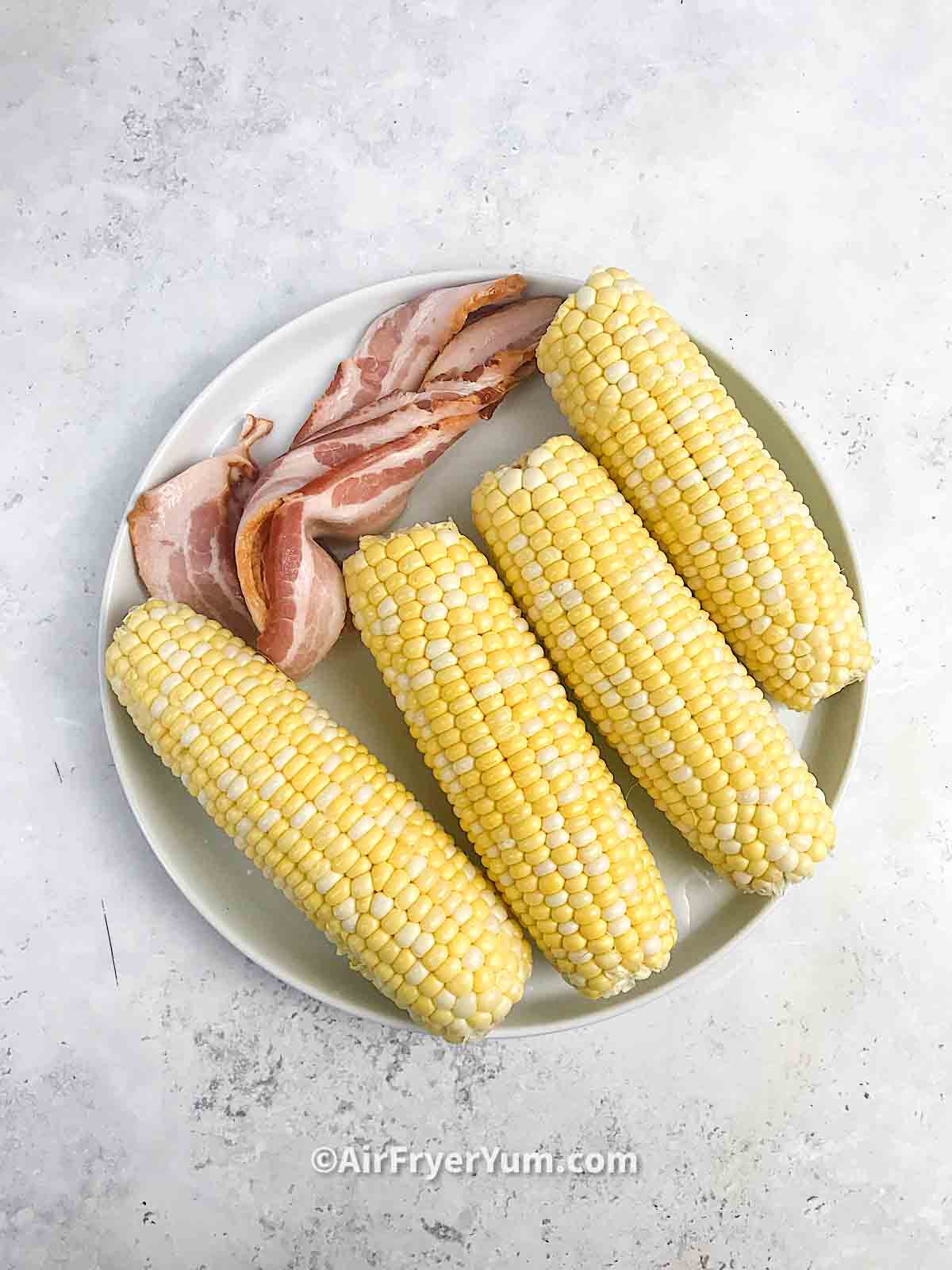 Air fryer bacon wrapped corn on the cob Air Fryer Yum