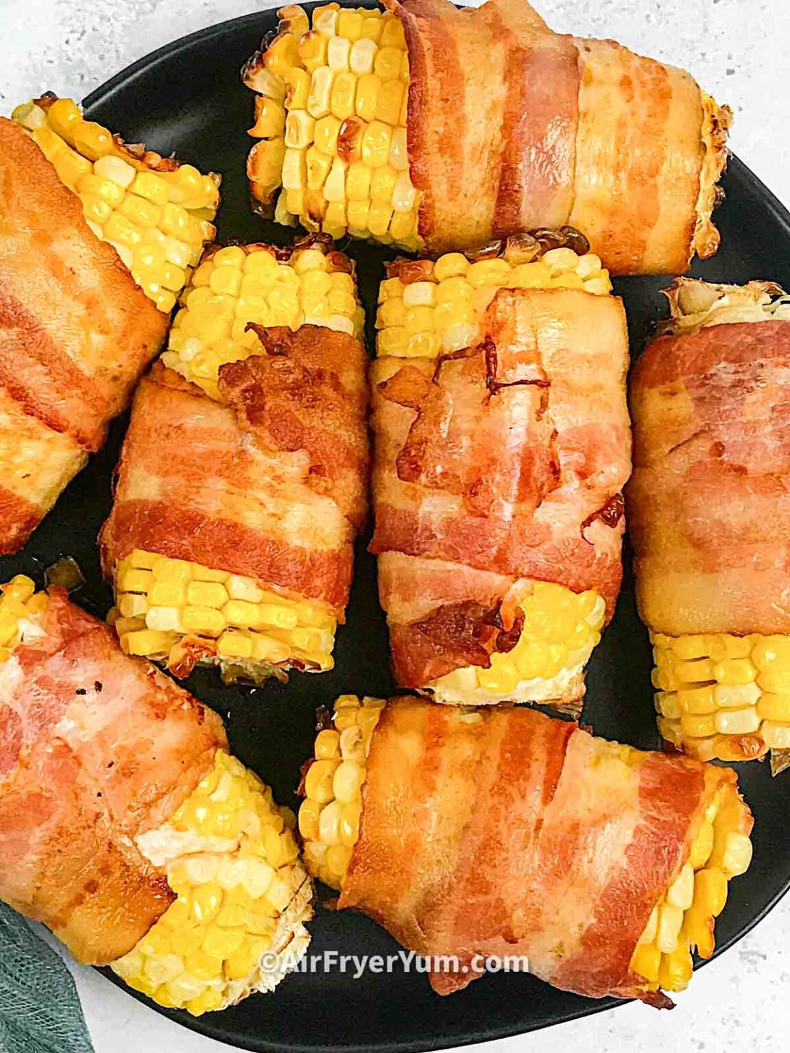 Air fryer bacon wrapped corn on the cob Air Fryer Yum
