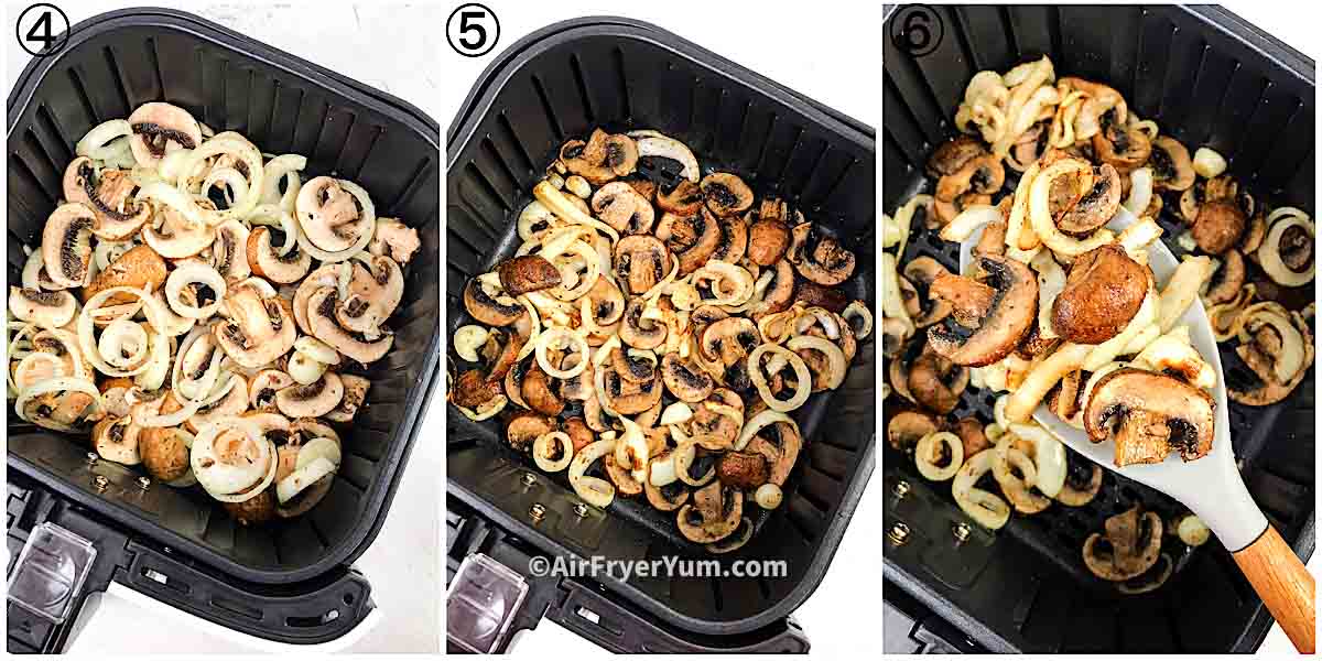 Air fryer mushrooms and onions Air Fryer Yum