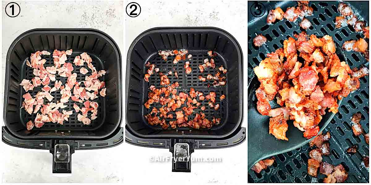 Air fryer bacon bits Air Fryer Yum