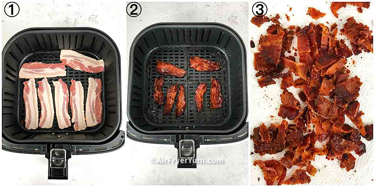 Air fryer bacon bits Air Fryer Yum