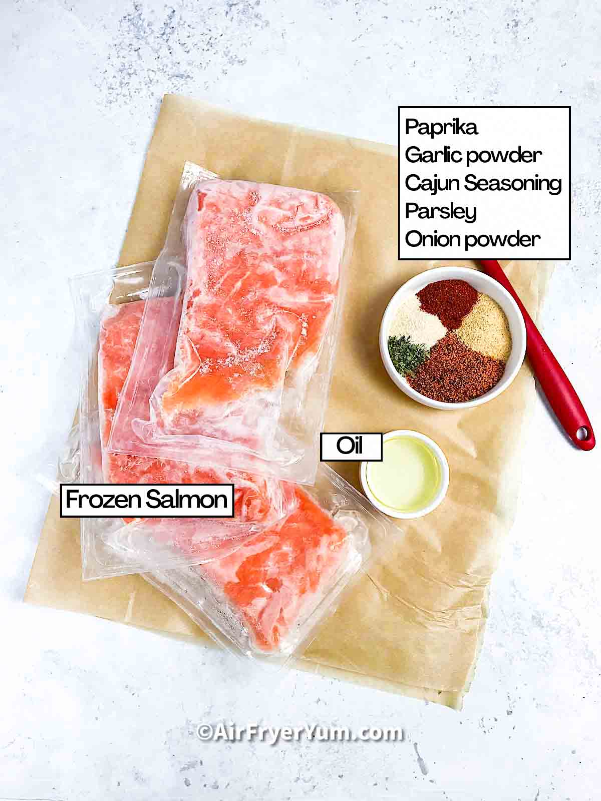 Air fryer Frozen salmon - Air Fryer Yum