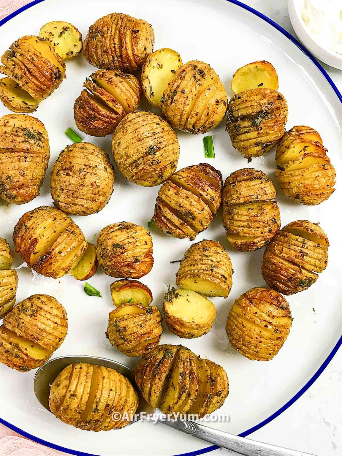 Air fryer Mini hasselback potatoes Air Fryer Yum