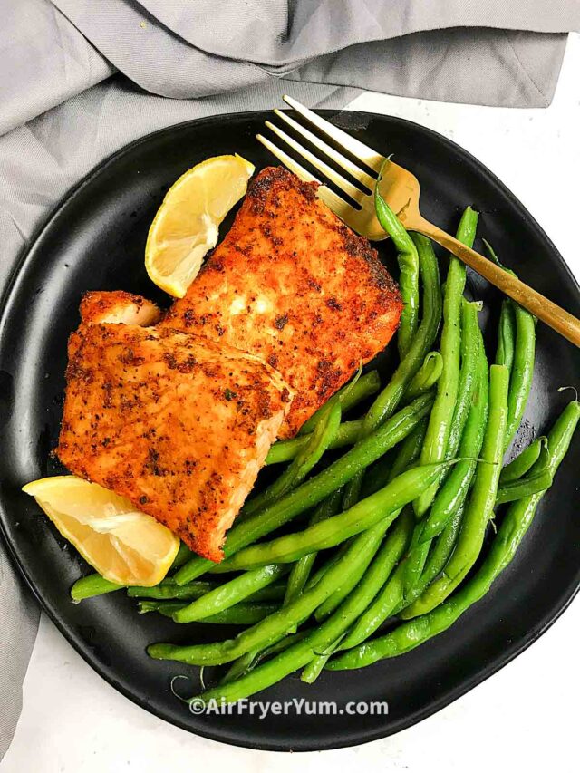 Air fryer Frozen salmon - Air Fryer Yum