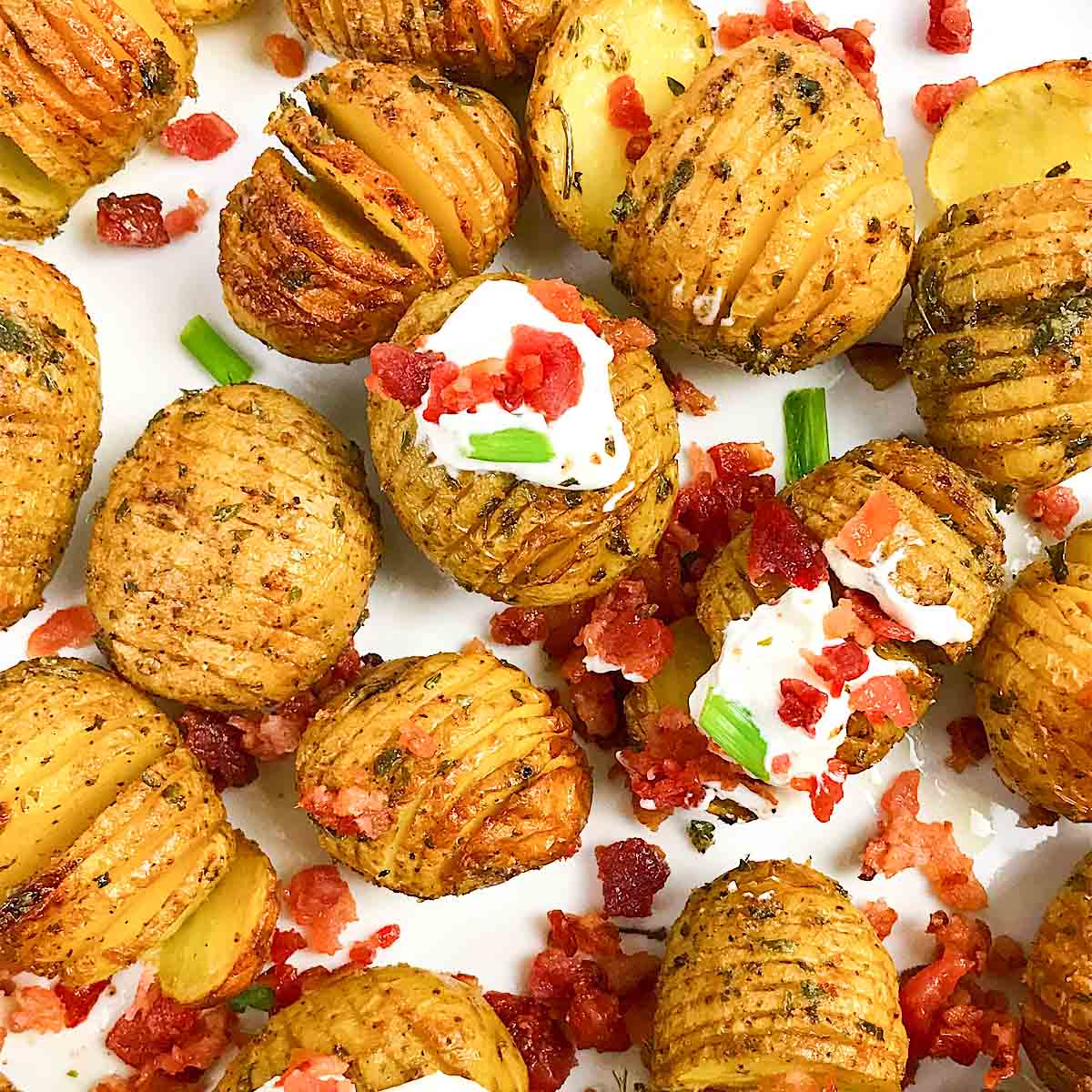 Mini Hasselback Potatoes