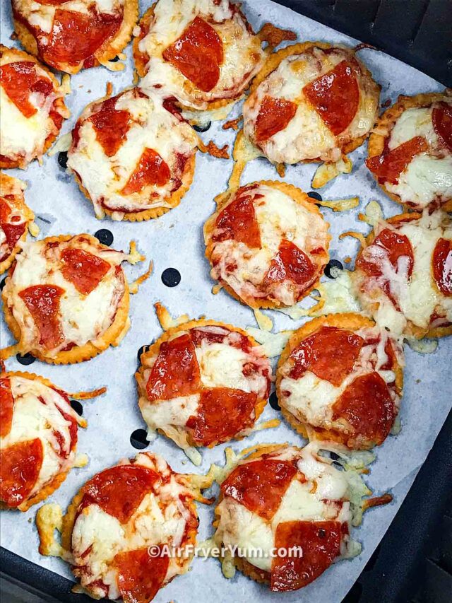 Air fryer Ritz crackers pizza (Pizza Crackers) Air Fryer Yum