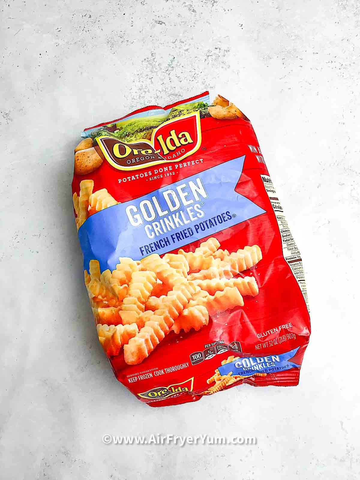 Frozen crinkle fries in air fryer Air Fryer Yum