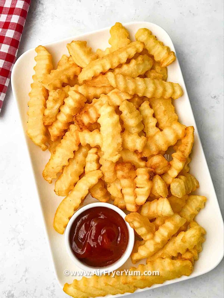 How to Cook Frozen Crinkle-Cut Fries in an Air Fryer - Half-Scratched