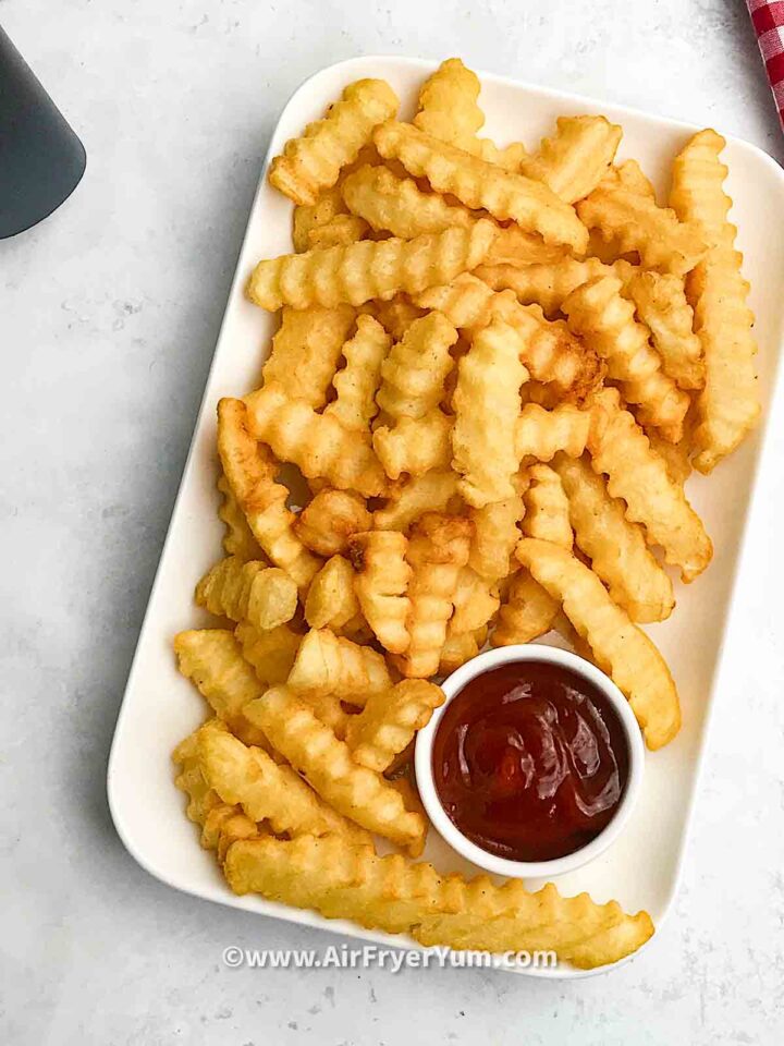 Frozen crinkle fries in air fryer Air Fryer Yum