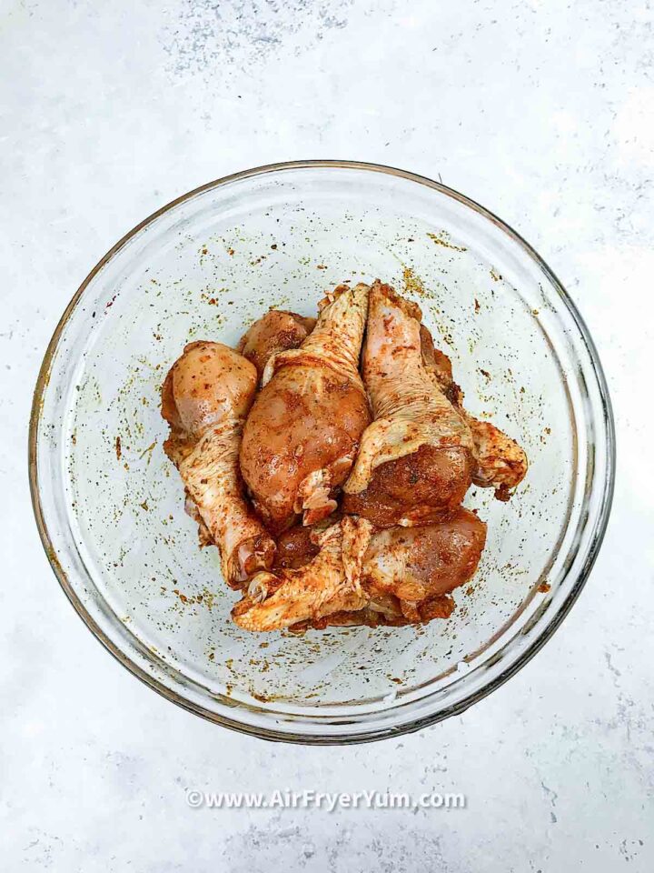 Air fryer Marinated chicken drumsticks Air Fryer Yum
