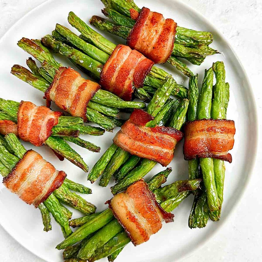 Air fryer bacon wrapped green beans Air Fryer Yum