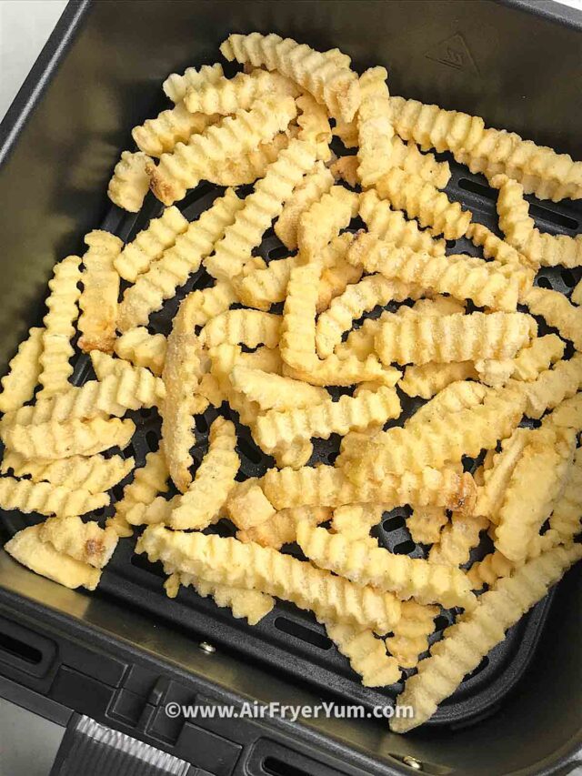 Frozen crinkle fries in air fryer Air Fryer Yum