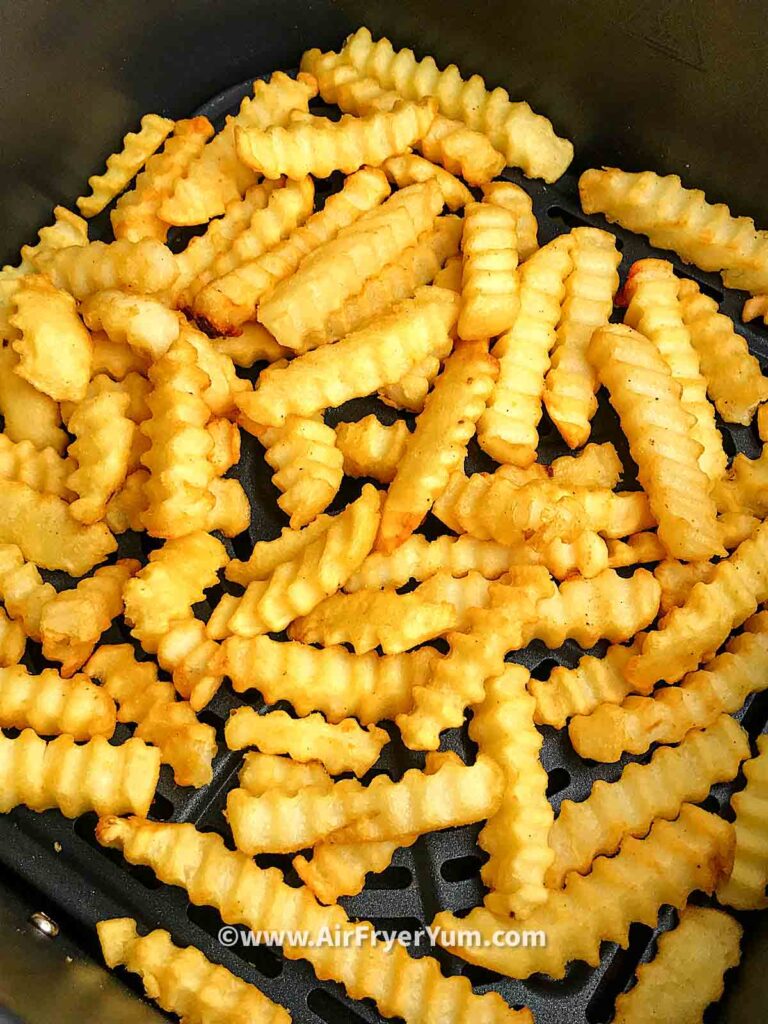 Air Fryer Frozen Crinkle French Fries - The Short Order Cook
