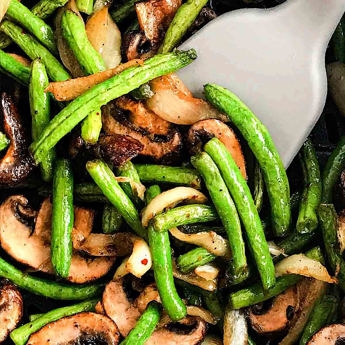 Air fryer green beans and mushrooms Air Fryer Yum