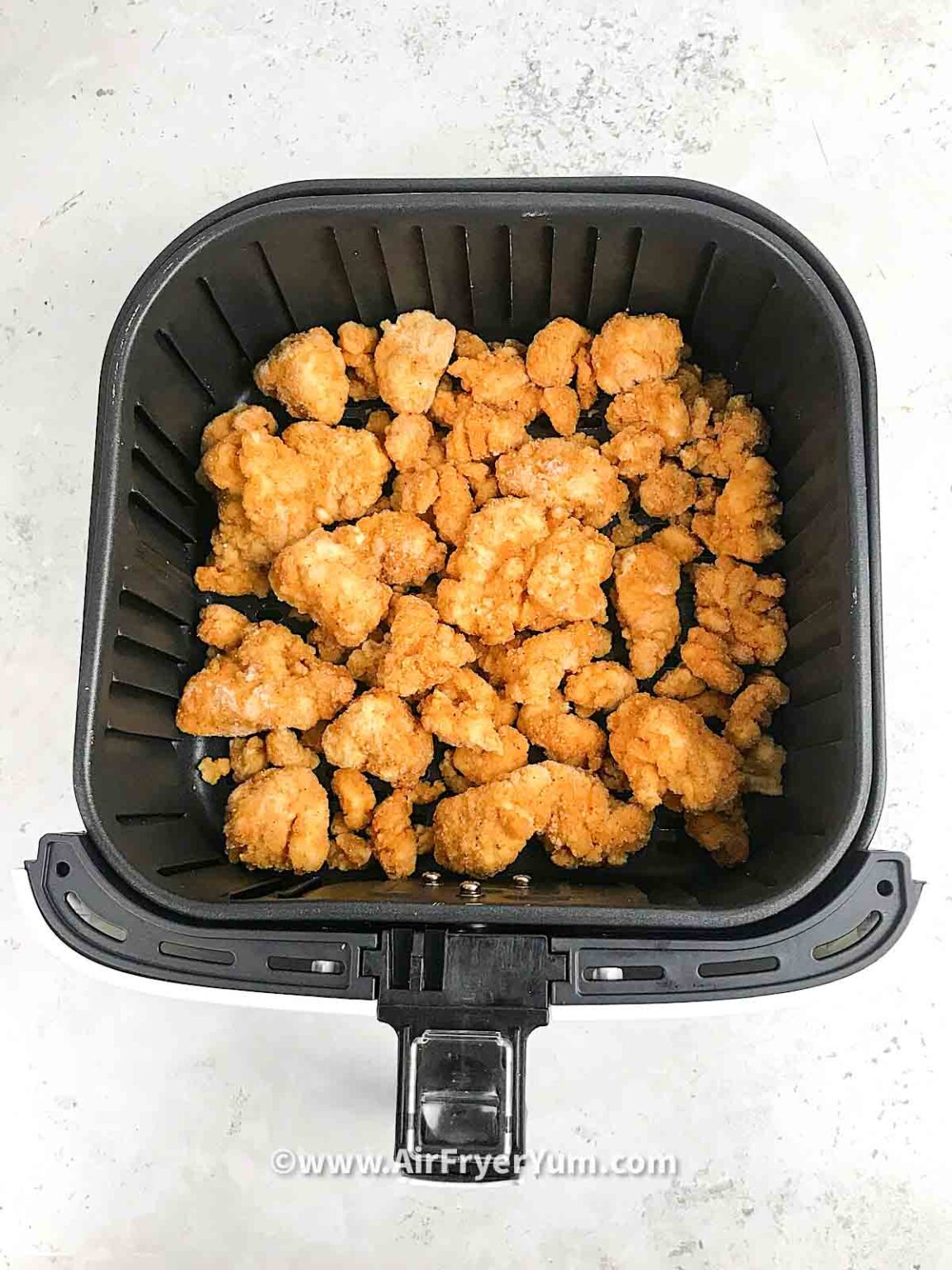 Frozen popcorn chicken in air fryer Air Fryer Yum