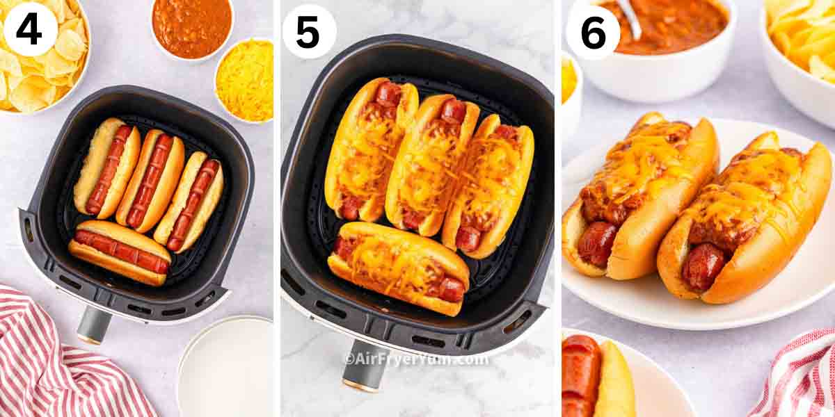 Air fryer chili cheese dogs Air Fryer Yum